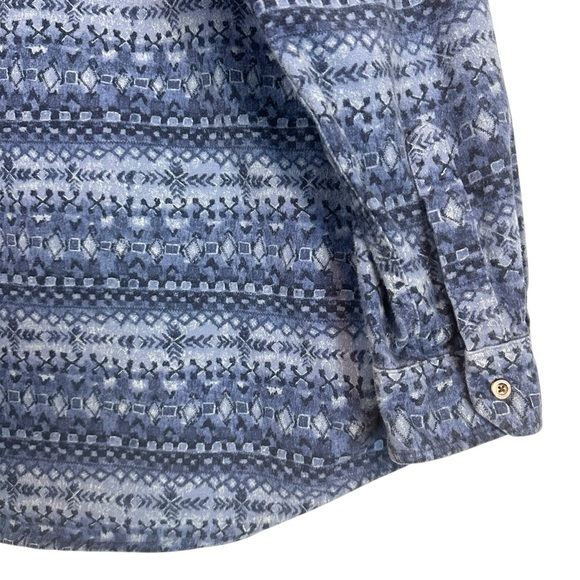 L.L. Bean‎ Mens XL Aztec Chamois Shirt USA Made Vintage Rugged Cabincore Flannel - Picture 11 of 12